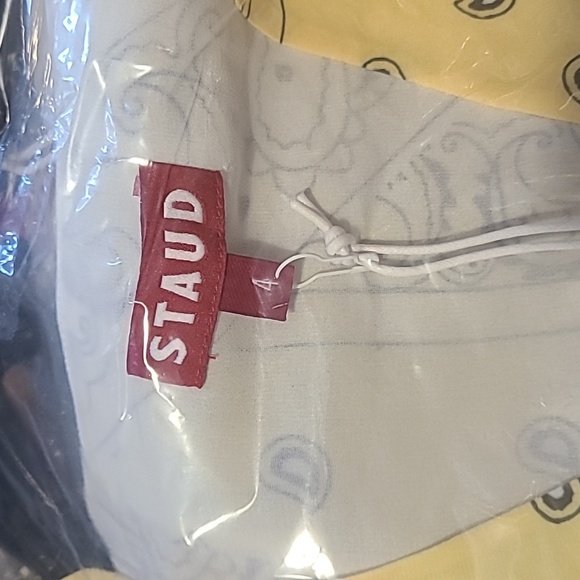 Staud Patchwork Bandana Canary Mini Dress (Size 4) - Picture 5 of 6